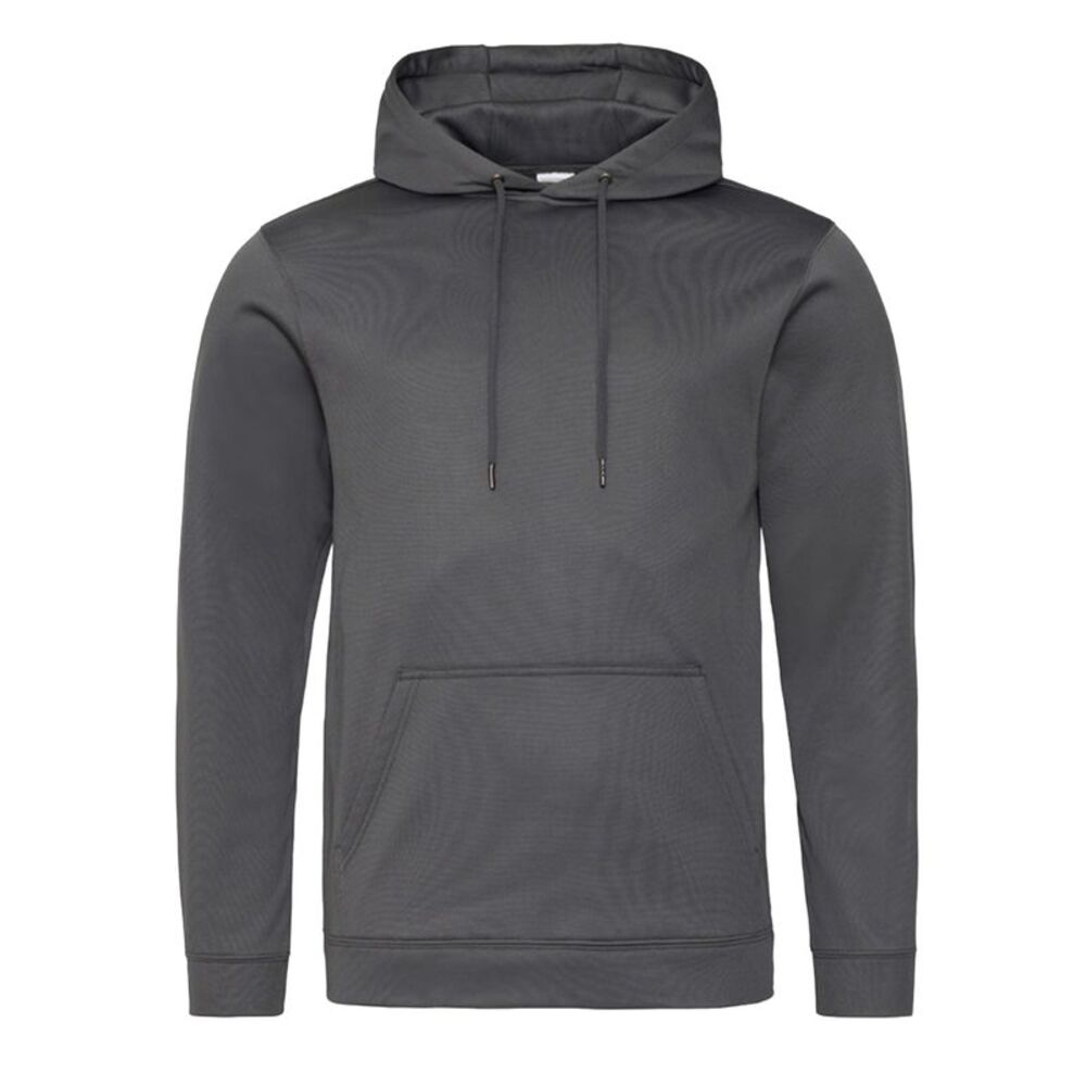 AWDis Adults Unisex Polyester Sports Hoodie / Steel Gray